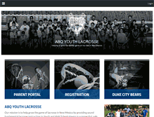 Tablet Screenshot of abqyouthlax.com